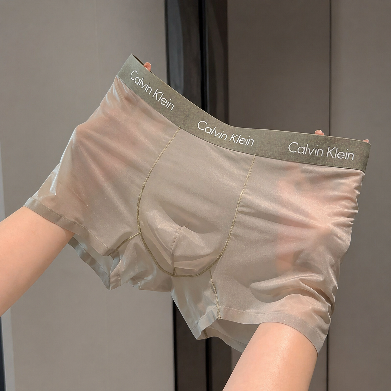 Calvin Klein Style Transparent Mesh Boxer Shorts for Men | Premium Comfort Stretch Underwear (Pack of 3)