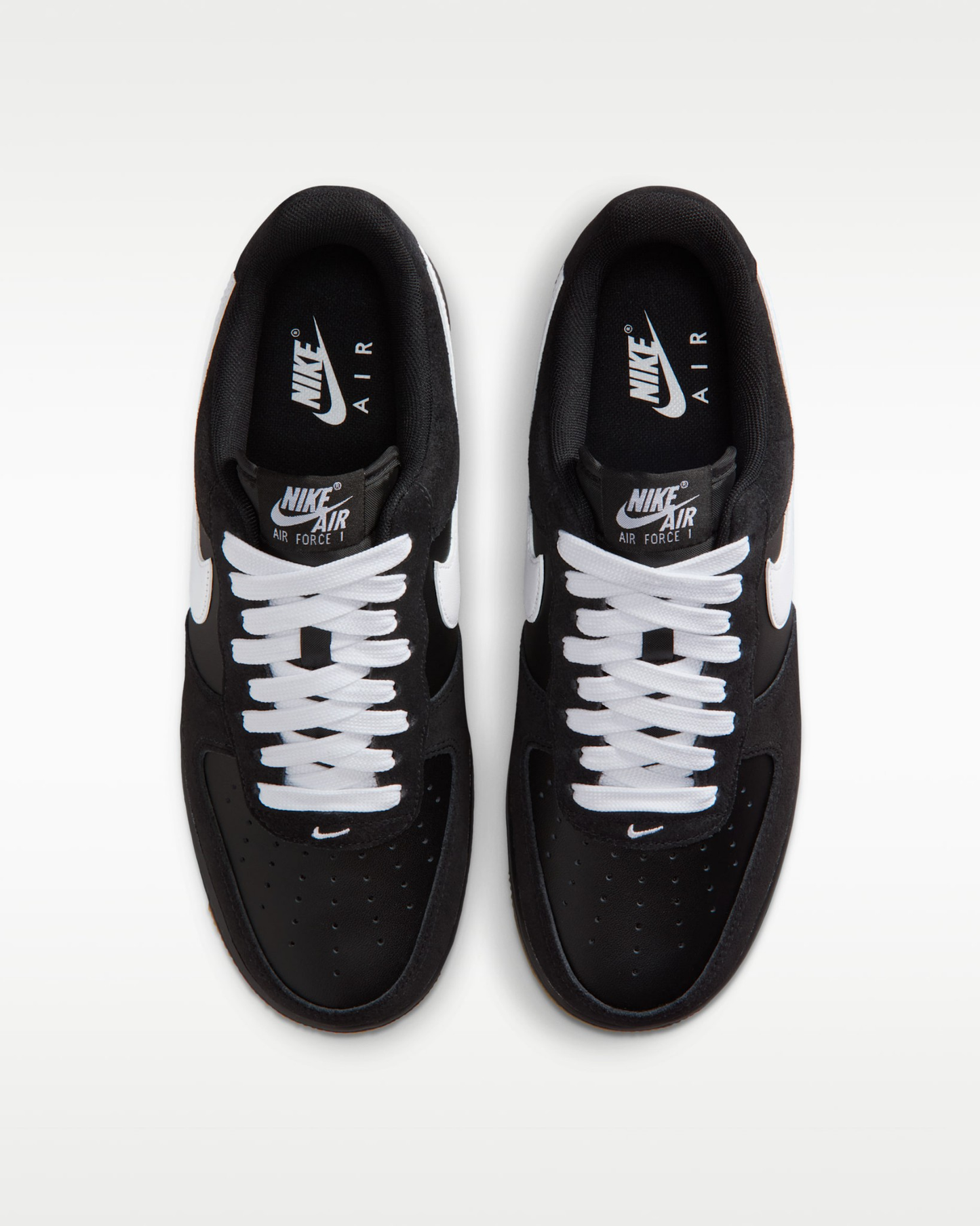 Air Force 1 '07 LV8_Men’s Black Low-Top Sneakers with White Detail | Casual Street Style Shoes