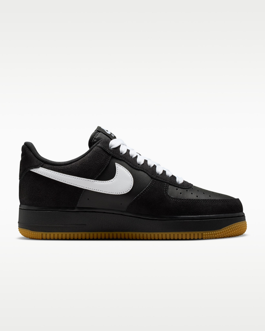 Air Force 1 '07 LV8_Men’s Black Low-Top Sneakers with White Detail | Casual Street Style Shoes