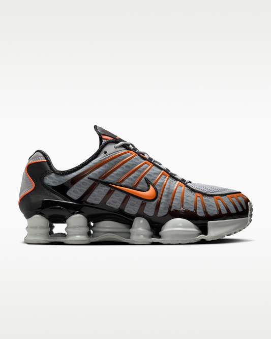 Shox TL Men’s Stylish Air Cushion Sports Running Shoes (Grey & Orange)