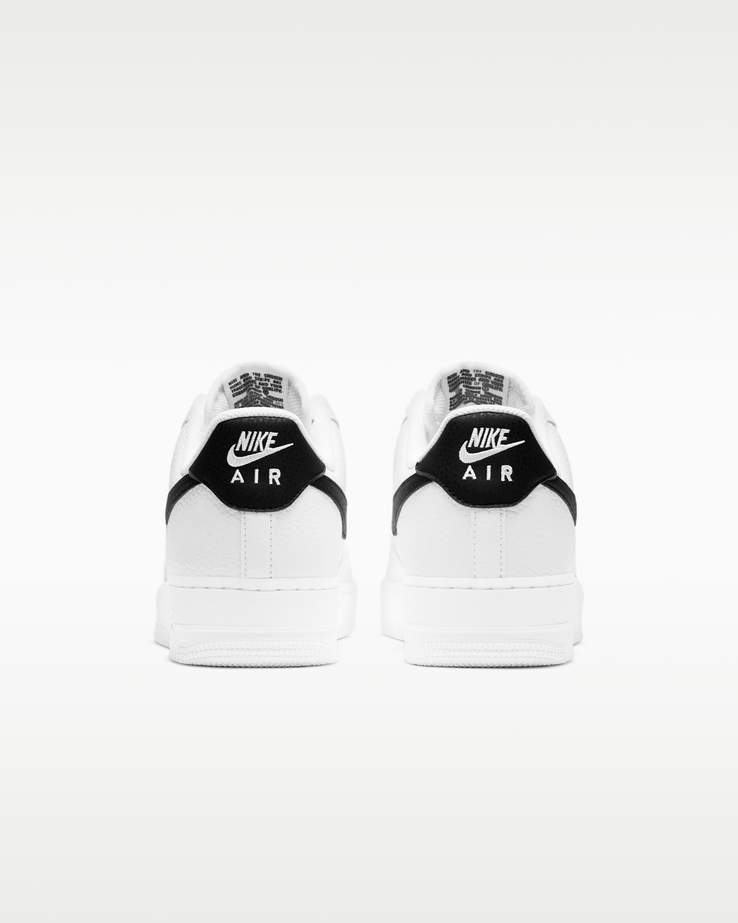 Air Force 1_Men’s White & Black Low-Top Sneakers | Stylish Casual Street Shoes